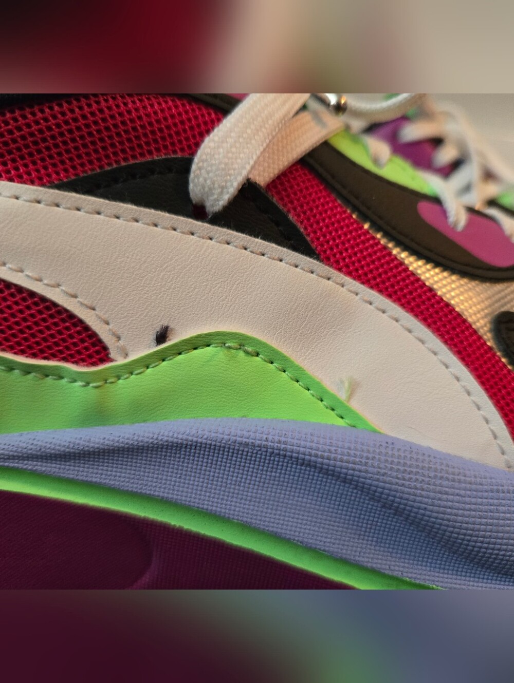 PUMA RS-Curve Berry Glitch Multicolor Platform Running Sneakers Shoes Women's 10 - Picture 3 of 10